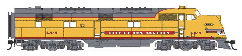 EMD E6 Powered A-Unpowered B Set w/Sound & DCC - Paragon2(TM) -- Union Pacific-CNW #LA-4, LA-5 (City of Los Angeles, Armour Yellow)