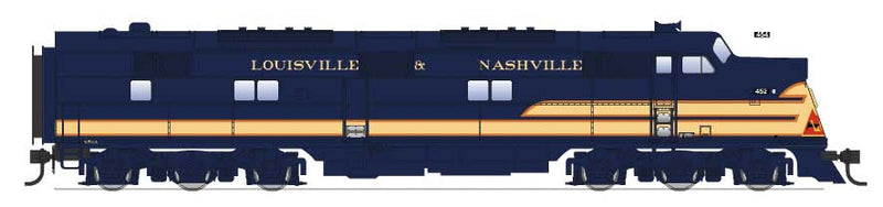 EMD E6A Dual Headlight w/Sound & DCC - Paragon2(TM) -- Louisville & Nashville #452A (As-Delivered, blue, cream, red)