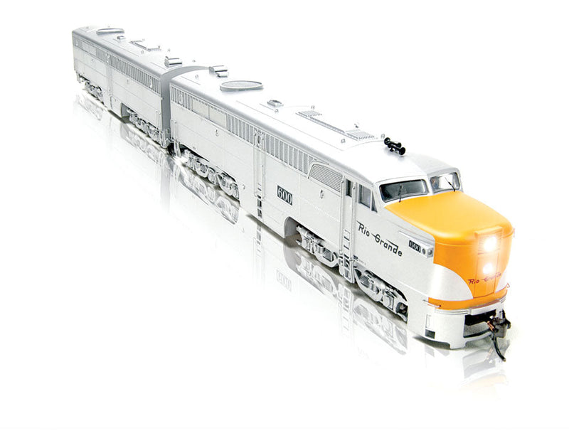 Alco PA1 Powered A-Unpowered B Set w/Sound & DCC - Paragon2(TM) -- Denver & Rio Grande Western #6001, 6002 (Aspen Leaf; silver, Aspen Gold)