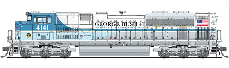 EMD SD70ACe with Sound and DCC - Paragon3 -- Union Pacific 4141 (George Bush 41st Presidential Scheme, blue, white)