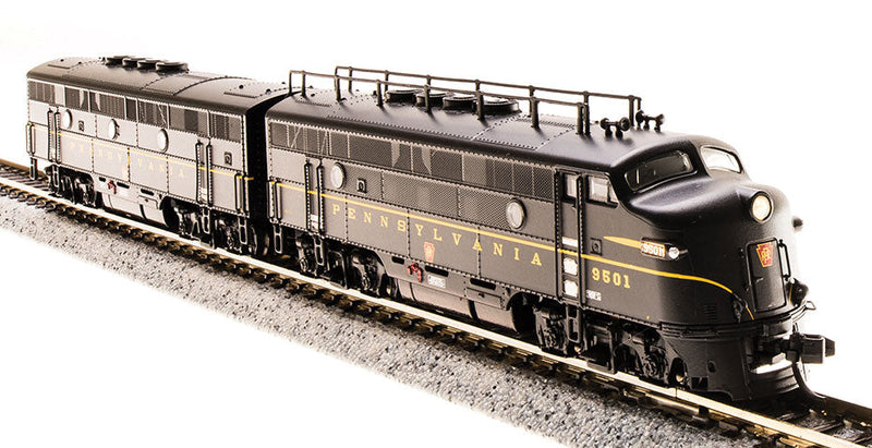 EMD F3 A-B Phase IIa Set w/Sound & DCC - Paragon3 -- Pennsylvania Railroad #9501A, 9501B (Brunswick Green, Single Stripe)