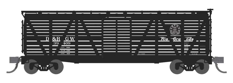 PRR K7 Stock Car with Sheep Sounds - Ready to Run -- Denver & Rio Grande Western (black)