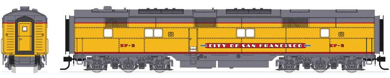 EMD E6B - Sound and DCC - Paragon3 -- Union Pacific SF-6 (Armour Yellow, gray, red, City of San Francisco)