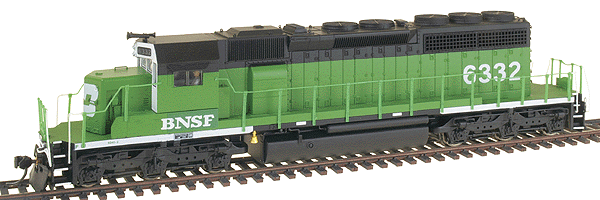 Paragon(TM) Series Diesel EMD SD40-2 - Powered - No Sound, w/Dynamic Brake -- Burlington Northern Santa Fe #6332