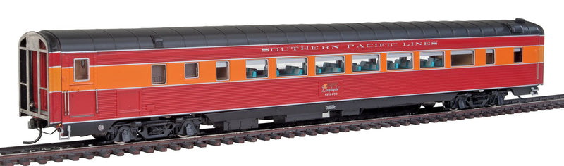 SP Morning Daylight Chair Car - Ready to Run -- Southern Pacific #2486 (1941 Pre-War Scheme, red, orange, Lines Lettering)