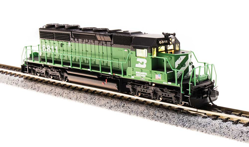 EMD SD40-2 - Sound and DCC - Paragon3 -- Burlington Northern 6811 (Cascade Green, black, white)