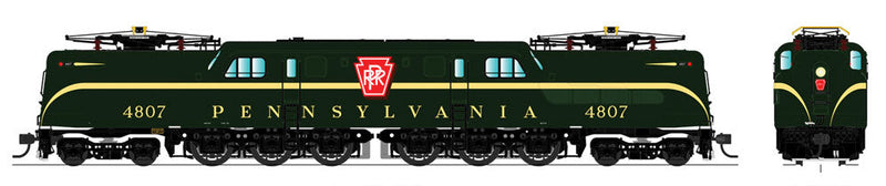 GG1 Electric w/Sound & DCC - Paragon3 -- Pennsylvania Railroad #4821 (Brunswick Green, Broad Stripe, Buff Roman)