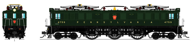 Class P5a Boxcab Freight Type w/Sound & DCC - Paragon3 -- Pennsylvania Railroad #4738 (Brunswick Green, Buff Futura Lettering)