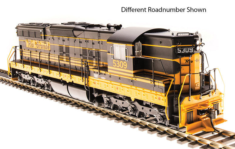 EMD SD9 w/Sound & DCC - Paragon3(TM) -- Denver & Rio Grande Western #5308 (Bumblebee, black, Aspen Gold)