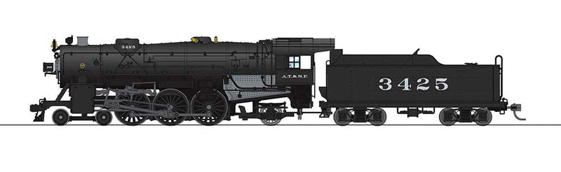 USRA 4-6-2 Heavy Pacific - Sound and DCC - Paragon3 -- Santa Fe 3423 (In-Service, black, silver)
