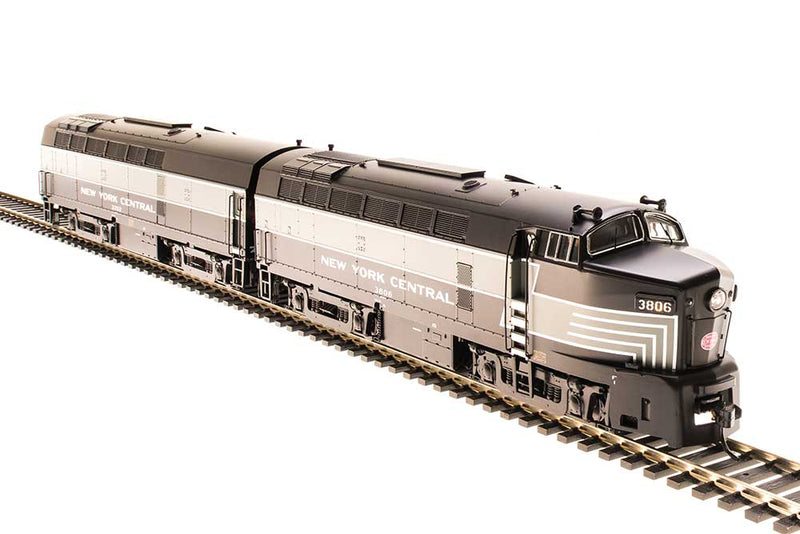 Baldwin RF16 Shark A - Unpowered B Set - Sound and DCC - Paragon3 -- New York Central 3805, 3705 (Lightning Stripe, black, gray)