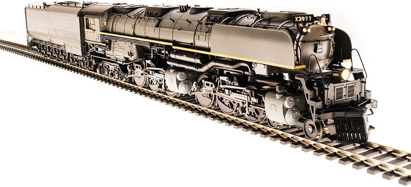 4-6-6-4 Challenger Late, Smoke Lifters, Oil Tender, Sound, DCC, Smoke - Para -- Union Pacific 3977 (Museum Version, 2-Tone Gray)