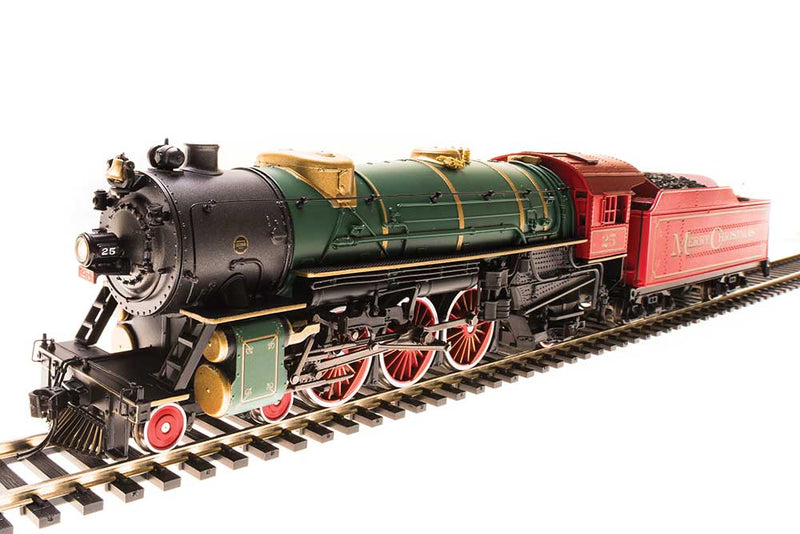 USRA 4-6-2 Heavy Pacific - Sound & DCC - Paragon3 -- Merry Christmas #25 (red, green, black)