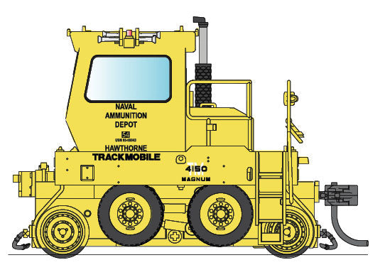 Trackmobile(TM) Industrial Switcher - DCC Equipped -- United States Navy (yellow, black)