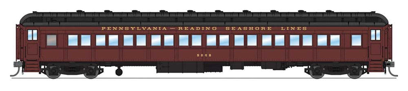 PRR P70 Coach No Air Conditioning Single Car - Ready to Run -- Pennsylvania-Reading Seashore (Car #2: 1940s; Tuscan, black)