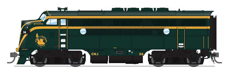 EMD F3A - Sound and DCC - Paragon4 -- Central Railroad of New Jersey #56 (green, yellow)