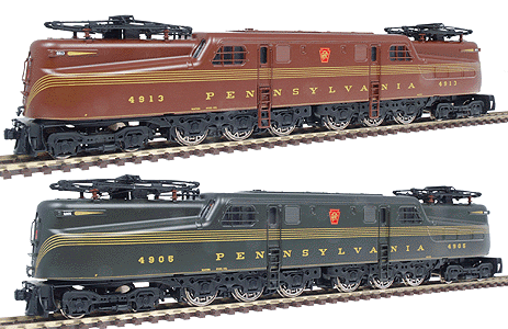 Paragon(TM) Series Electric GG1 Powered w/Quantum(TM) Sound & DCC -- Pennsylvania - 1 Each Brunswick Green (#623) & Tuscan Red (#625)