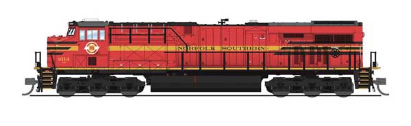 GE ES44AC - Sound and DCC - Paragon4 -- Norfolk Southern #8099 (Norfolk Southern Railway Heritage; red, yellow)