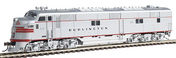 Paragon(TM) Series Diesel EMD E7A Powered w/Quantum(TM) Sound -- Chicago, Burlington & Quincy #9921A (w/red stripes)
