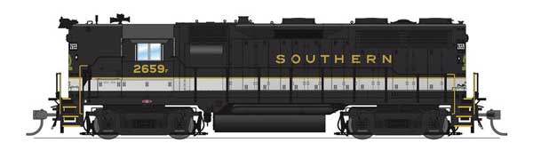 EMD GP35 High Nose - Sound and DCC - Paragon4(TM) -- Southern Railway #2681 (Tuxedo; black, white)