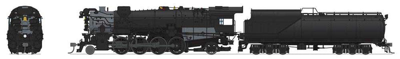 Class K-2 2-8-2 Mikado w/16-VC Tender - Sound and DCC - Paragon4(TM) Hybrid -- Painted, Unlettered (black, graphite)