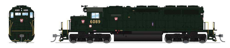 EMD SD40 Low Nose - Sound and DCC - Paragon4(TM) -- Pennsylvania Railroad #6100 (Brunswick Green; Small, Red Keystone Logo)