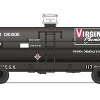 ACF Type 27/ICC-105 6,000-Gallon Tank Car 2-Pack - Ready to Run -- Dow Chemical #627, Virginia Chemical #117 (1960s Schemes)
