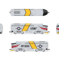 Baldwin RF16A Sharknose A - Sound & DCC - Paragon4(TM) -- US Air Force #RF-390 (Fantasy Scheme, gray, yellow, red Mouth w/Teeth)