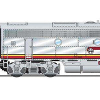 EMD F3A-Unpowered F3B Set - Sound and DCC - Paragon4 -- Santa Fe #36L, 36A (Warbonnet, silver, red, yellow)