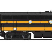 EMD F3A-Unpowered F3B Set - Sound and DCC - Paragon4 -- St. Louis-San Francisco #5000, 5100 (black,yellow, Frisco Lettering)