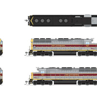 EMD SD45 Low-Nose - Sound & DCC - Paragon4(TM) -- Erie Lackawanna #3628 (gray, maroon, yellow)