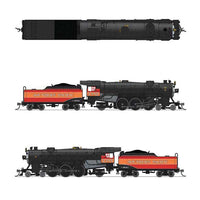 USRA 4-6-2 Heavy Pacific - Sound and DCC - Paragon4(TM) -- Southern Pacific #2491 (Daylight, black, orange, red, graphite)