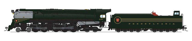 Class Q2 4-4-6-4 Duplex - Sstandard DC - Stealth Brass Hybrid -- Pennsylvania Railroad #6190 (Fantasy Scheme, Brunswick Green, graphite, Tusc