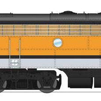 EMD F7 A-Unpowered B Set - Sound and DCC - Paragon4(TM) -- Denver & Rio Grande Western #5641, 5642 (Single Stripe, Aspen Gold, silver)