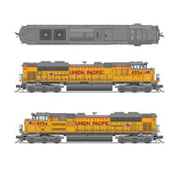 EMD SD70ACe - Sound and DCC - Paragon4(TM) -- Union Pacific #8554 (2023 Armour Yellow, gray, red, Small US Flag on Nose)