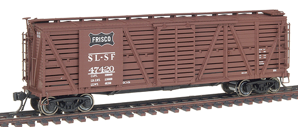 Paragon(TM) Series Stock Car (Based On PRR K7A) w/Quantum(TM) Cattle Sound -- St. Louis - San Francisco - "Frisco"