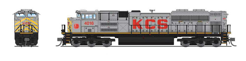 EMD SD70ACe - Standard DC - Stealth -- Kansas City Southern #4016 (As-Delivered, gray, red, yellow)