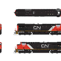 GE ES44AC - Sound and DCC - Paragon4(TM) -- Canadian National #2836 (black, red, white, Website Logo)