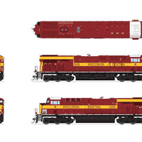 GE ES44AC - Sound and DCC - Paragon4(TM) -- Canadian National #3069 (Wisconsin Central Heritage, maroon, yellow)