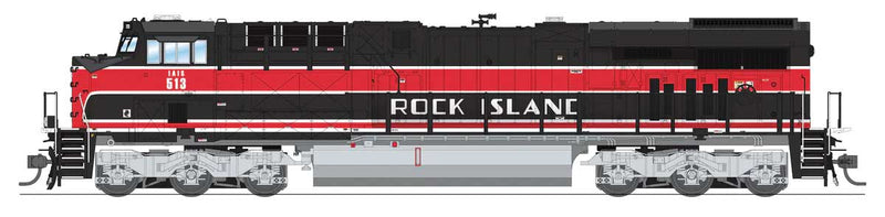 GE ES44AC - Sound and DCC - Paragon4(TM) -- Iowa Interstate #513 (Rock Island Heritage, black, red, white)-1