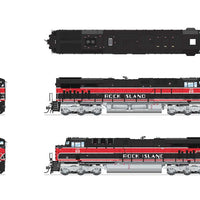 GE ES44AC - Sound and DCC - Paragon4(TM) -- Iowa Interstate #513 (Rock Island Heritage, black, red, white)
