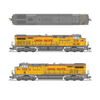 GE ES44AC - Sound & DCC - Paragon4(TM) -- Union Pacific #5282 (2022, Armour Yellow, gray, red, Small Flag)
