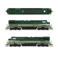 GE ES44AC - Standard DC - Stealth -- Northern Pacific #6327 (Fantasy Scheme, Loewy 2-Tone Green)