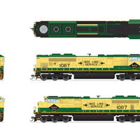 EMD SD70ACe - Sound, DCC and Smoke - Paragon4(TM) -- Norfolk Southern #1067 (Reading Heritage; green, yellow)