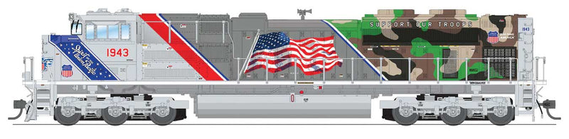 EMD SD70ACe - Standard DC - Stealth Series -- Union Pacific #1943 Spirit of the Union Pacific (silver, gray, blue)-1