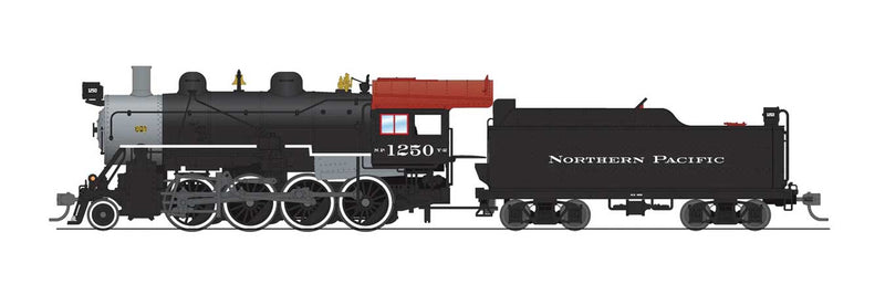 2-8-0 Consolidation - Sound, DCC and Smoke - Paragon4(TM) -- Northern Pacific #1250 (black, graphite, Tuscan)-1
