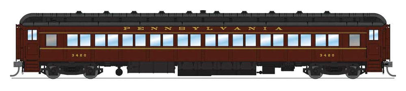 PRR PB70 Combine, 3 P70Coach, Z74D Business Observation Set - RTR -- Pennsylvania Railroad #4780, 3420, 3575, 3706, 7504 Quaker City (Late 1940s)-1