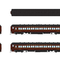 PRR PB70 Combine, 3 P70Coach, Z74D Business Observation Set - RTR -- Pennsylvania Railroad #4780, 3420, 3575, 3706, 7504 Quaker City (Late 1940s)