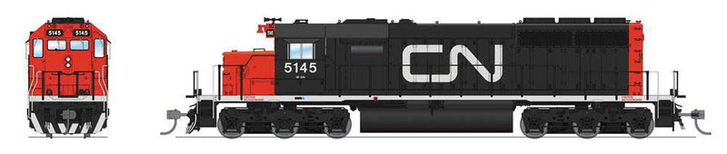 EMD SD40 Low Nose - Standard DC - Stealth -- Canadian National #5228 (As-delivered, black, red, white, Large Noodle Logo)