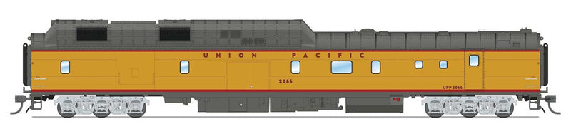 Power Car No Roof Antenna - Ready to Run -- Union Pacific #2066 (2000s Excursion Scheme; Armour Yellow, gray, red)